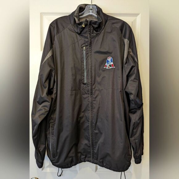 Antigua New England Patriots Pat Patriot NFL Football rain black Jacket Big XXL - Picture 1 of 10